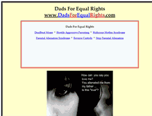 Tablet Screenshot of dadsforequalrights.com